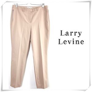 Larry Levine Stretch Ankle lags Trouser Pant Nude
